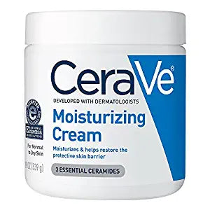 CeraVe Moisturizing Cream | Body and Face Moisturizer for Dry Skin | Body Cream with Hyaluronic Acid and Ceramides | Normal | Fragrance Free | 19 Oz | Packages May Vary