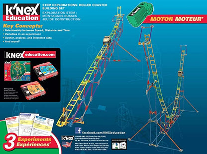 K’NEX Education ‒ STEM Explorations: Roller Coaster Building Set – 546 Pieces – Ages 8+ Construction Education Toy