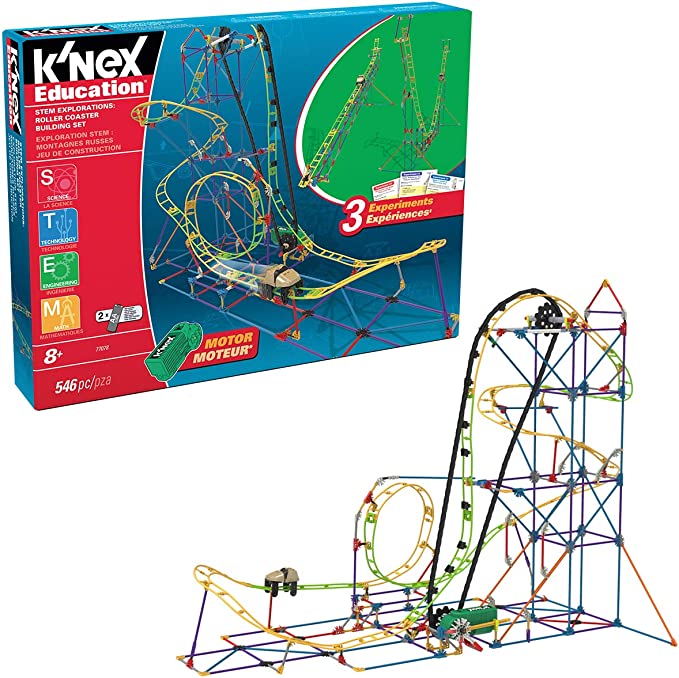 K’NEX Education ‒ STEM Explorations: Roller Coaster Building Set – 546 Pieces – Ages 8+ Construction Education Toy