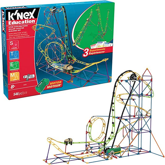 K’NEX Education ‒ STEM Explorations: Roller Coaster Building Set – 546 Pieces – Ages 8+ Construction Education Toy