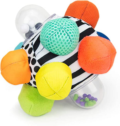 Sassy Developmental Bumpy Ball | Easy to Grasp Bumps Help Develop Motor Skills | for Ages 6 Months and Up | Colors May Vary