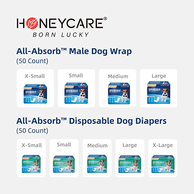 All-Absorb A26 Male Dog Wrap, 50 Count, Small