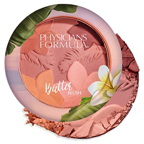 Physicians Formula Matte Monoi Butter Blush Makeup Powder, Mauvy Mattes, Dermatologist Tested